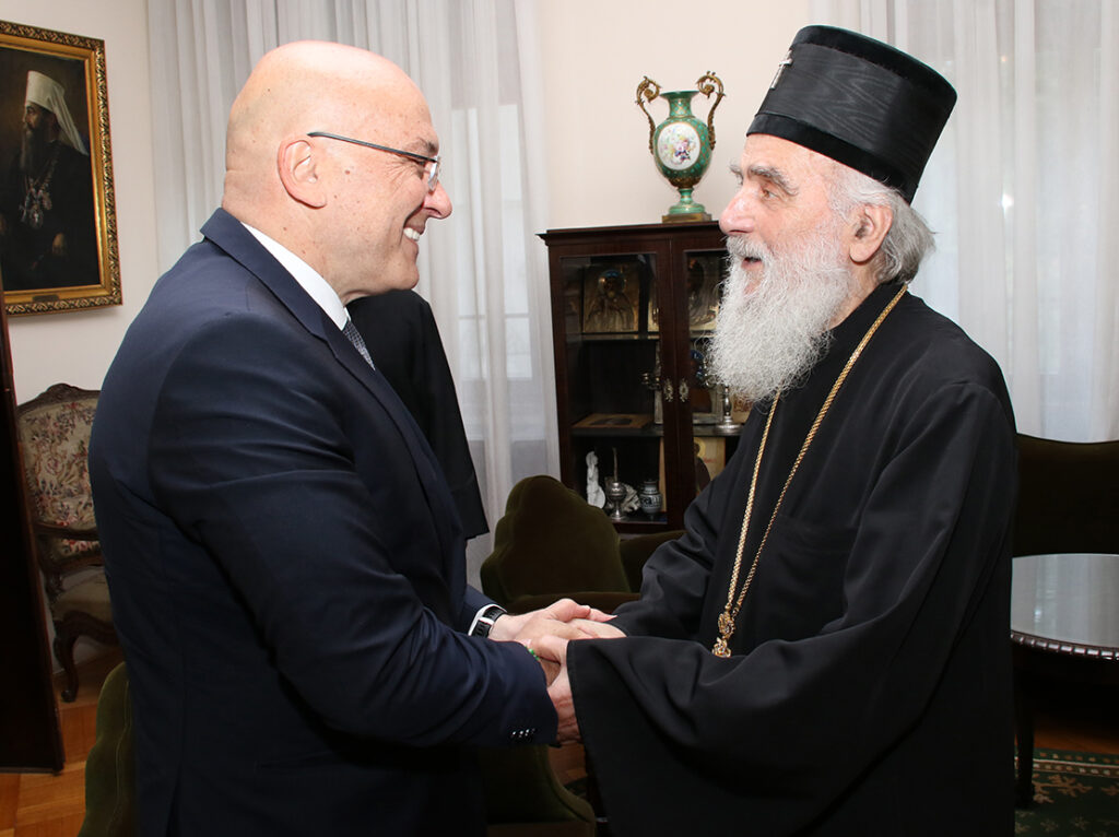 Ο υπουργός Πολιτισμού στον Πατριάρχη Σερβίας