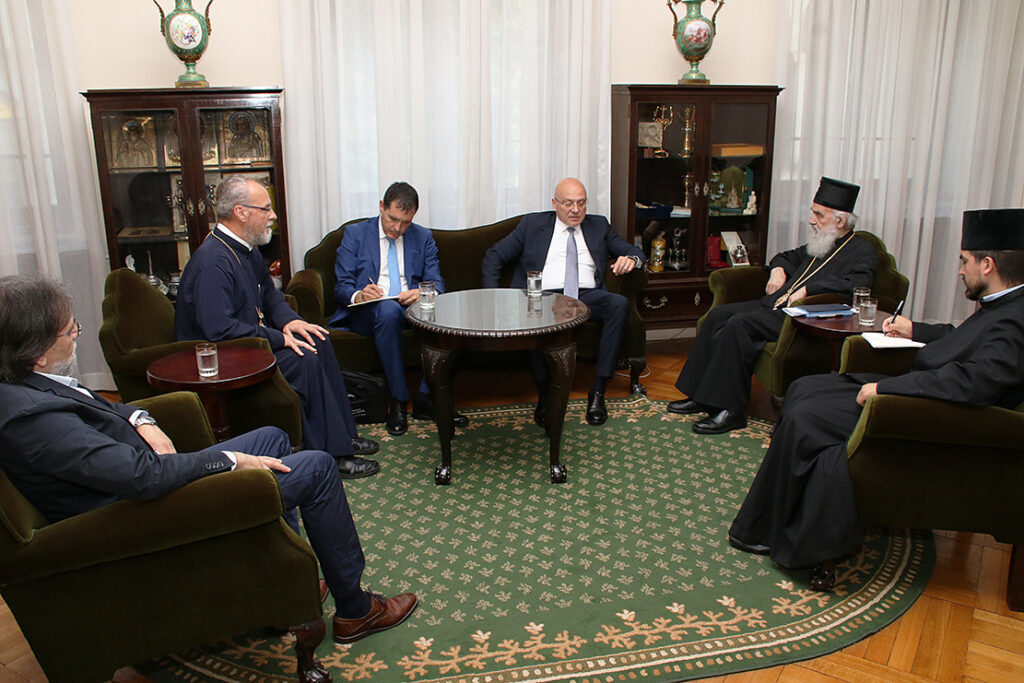 Патријарх српски примио министра културе г. Владана Вукосављевића