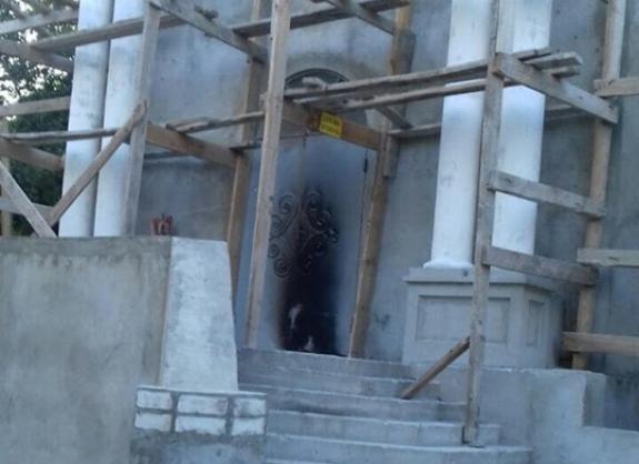 ВЧИНЕНО ПІДПАЛ СПОРУДЖУВАНОГО ХРАМУ УПЦ У БІЛГОРОДІ-ДНІСТРОВСЬКОМУ