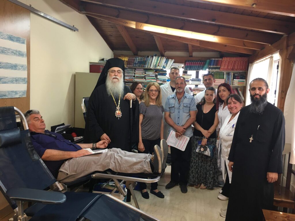 Τη σπουδαιότητα της Αιμοδοσίας τόνισε ο Μητρ. Περιστερίου