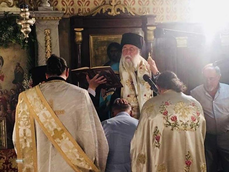 Στον πανηγυρίζοντα Ι.Ν. των Αγίων Πάντων στα Γουβιά