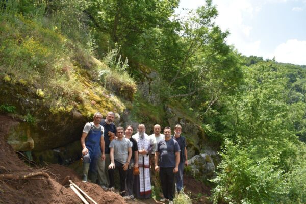 Αγιασμός για τα έργα αποκατάστασης παλαιάς Σκήτης