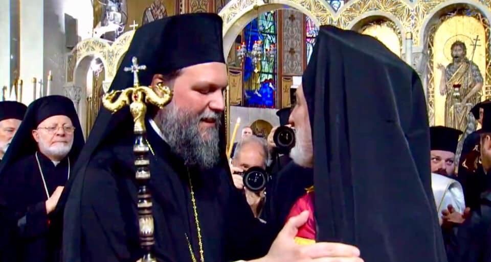 Ο Μητρ. Ν. Ιωνίας στην ενθρόνιση του Αρχιεπ. Αμερικής