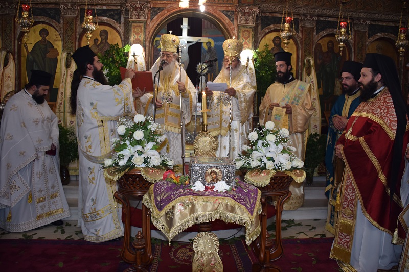 Στα Καμένα Βούρλα η αγία Σιαγώνα του Τιμίου Προδρόμου