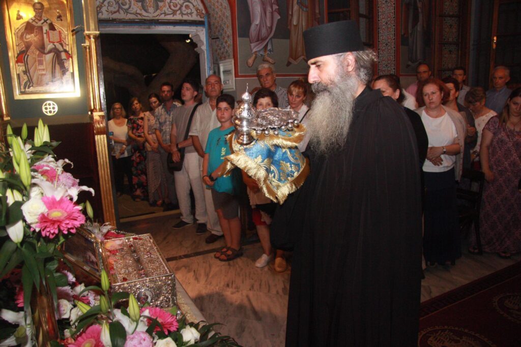 Haghia Zoni venerated in monastic estate of Porto Lagos, NE Greece