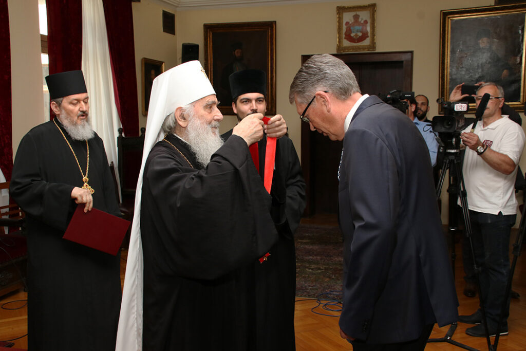 Russian ambassador to Serbia honored with medal of the Order of St. Sava