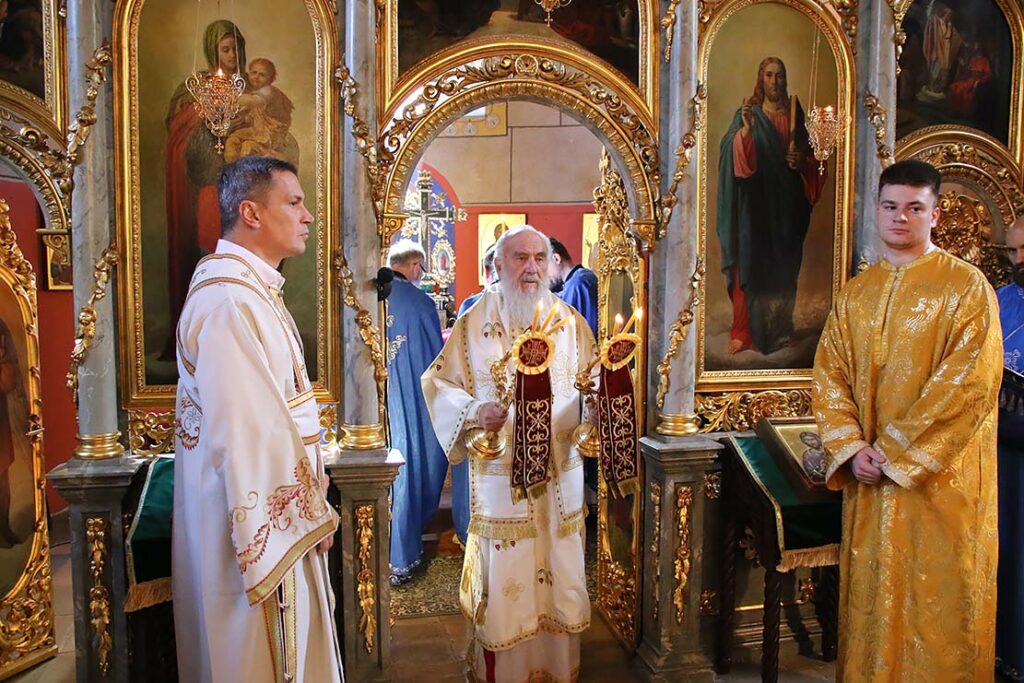 Slava of the church of Holy Apostles in Topcider