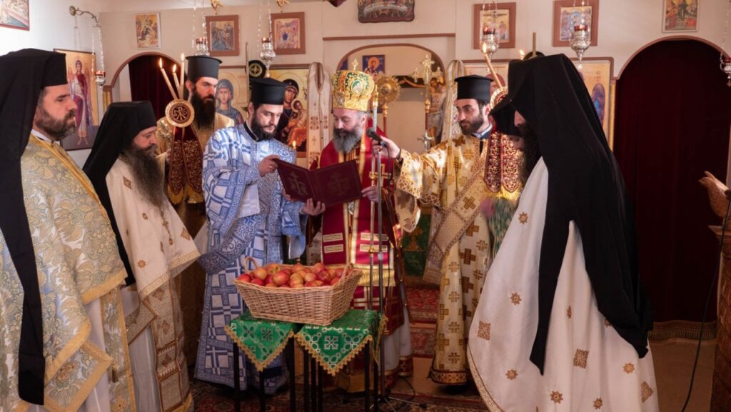 Celebration of St. Irene the Righteous of Chrysovalantou at the Female Monastery of Holy Cross, Mangrove Mountain NSW, presided by His Eminence Archbishop Makarios.