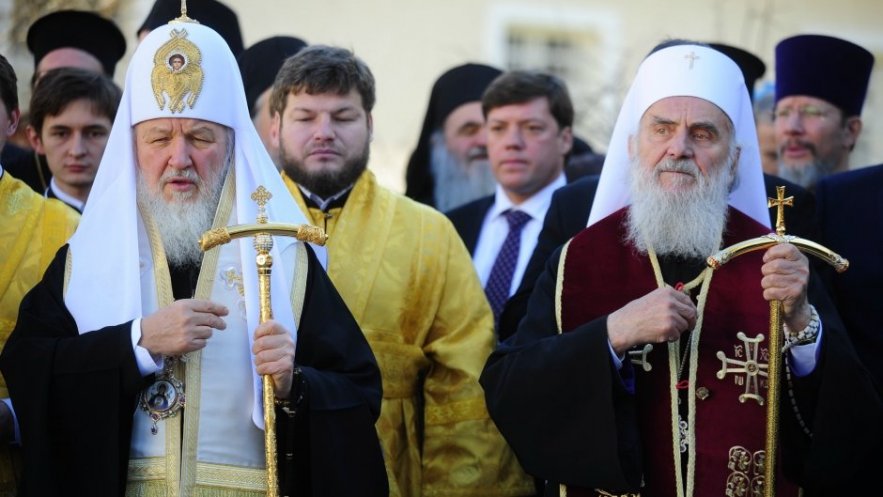 Патријарх Кирил честитао патријарху Иринеју 45-годишњицу архијерејске хиротоније