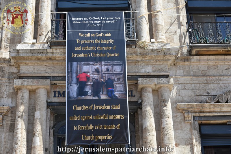 JERUSALEM CHURCHES UNITED TO PROTECT THE INTEGRITY OF THE CITY’S CHRISTIAN QUARTER AND TO MAINTAIN THE “PILGRIM ROUTE” OPEN FOR ALL