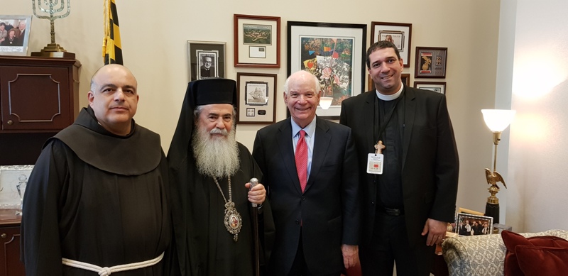 H.B. Patriarch Theofilos III holds a series of meetings in Washington, D.C. discussing ther matter of Jaffa Gate