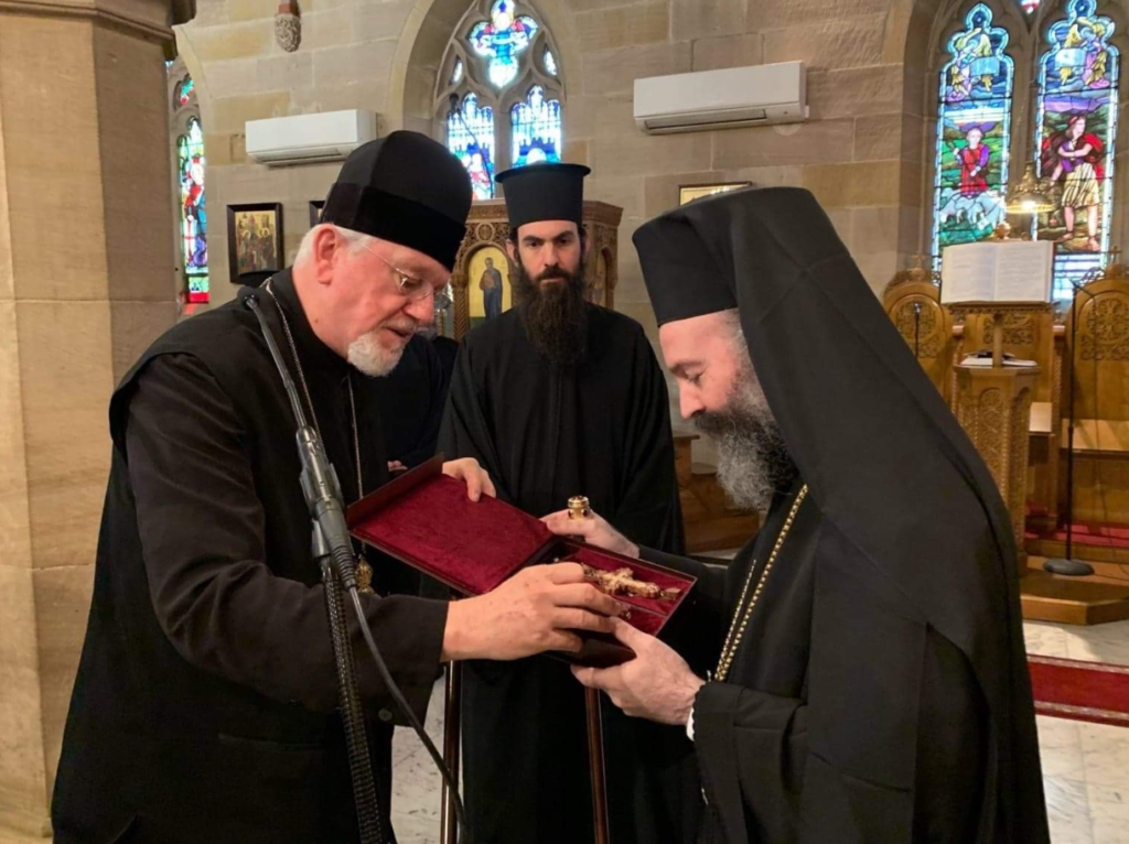 Hierarchs of the Church Meet with the Archbishop of Australia