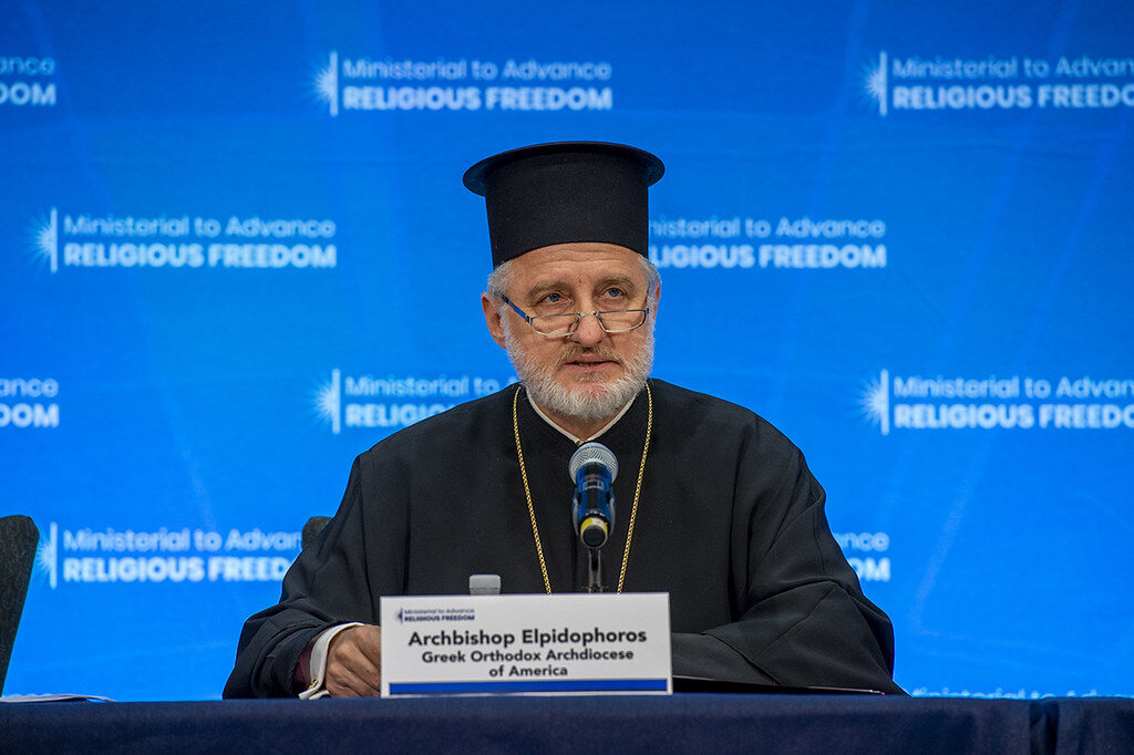 Archbishop Elpidophoros speaks at Ministerial to Advance Religious Freedom