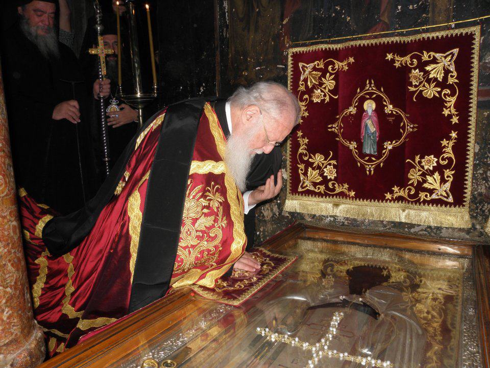Όταν ο Οικ. Πατριάρχης προσκύνησε στον τάφο του Οσίου Αθανασίου