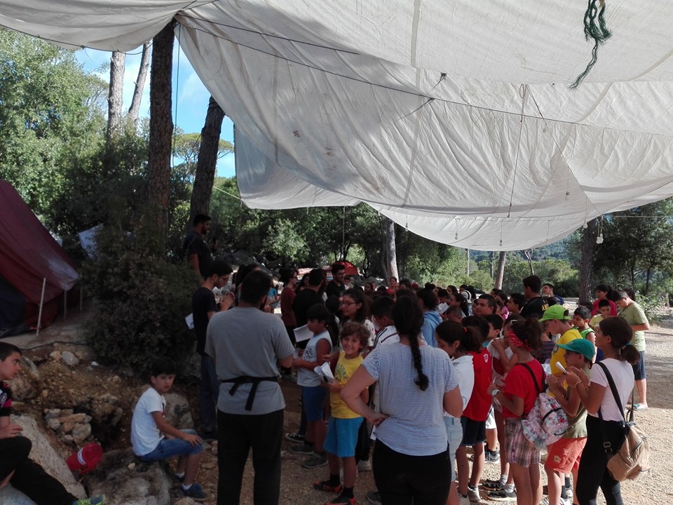 مخيم الفوج الأول من طفولة مركز جبل لبنان