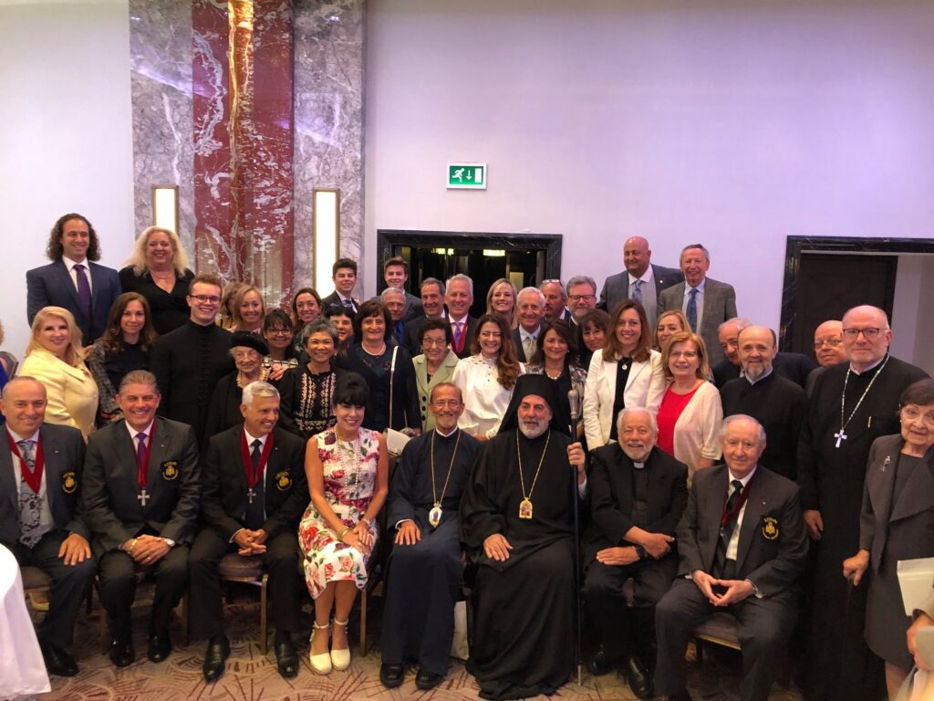 Clergy and faithful from the Metropolis of San Francisco attend the enthronement of the new Archbishop of Thyateira and Great Britain, Nikitas