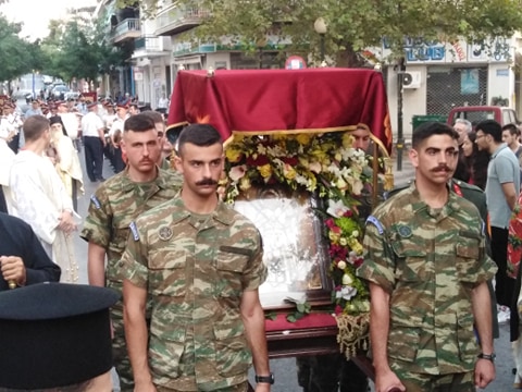 Κατανυκτικός ύμνος για τον Αγιομάρτυρα Αιμιλιανό στον ομώνυμο ναό του Λόφου Σκουζέ