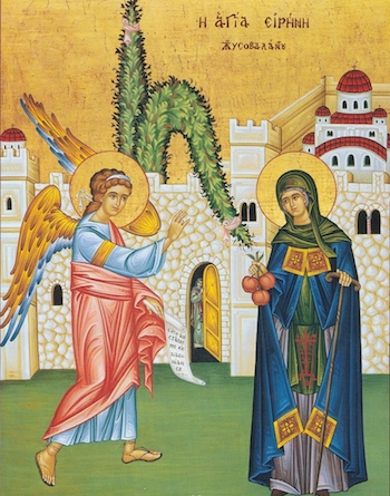 Πρόγραμμα πανηγύρεως οσίας Ειρήνης Χρυσοβαλάντου στο Διακοπτό