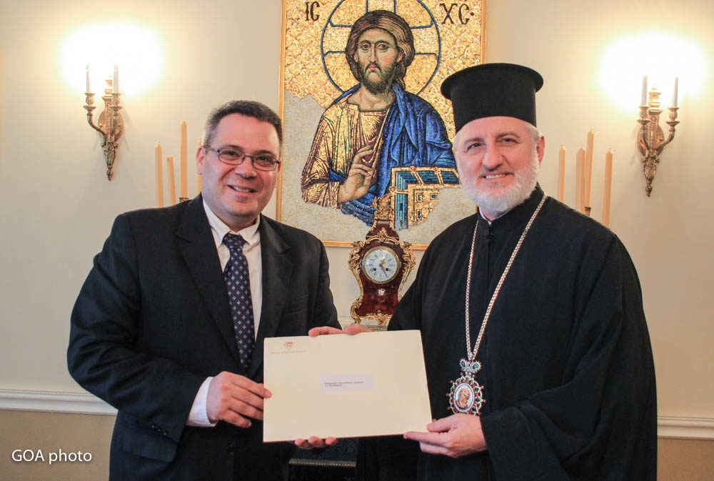 Congratulatory Letter of the President of Cyprus to Archbishop Elpidophoros