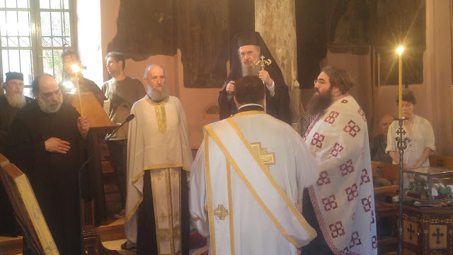 Από τον Πανηγυρικό Εσπερινό της Αγίας Παρασκευής στην Ι.Μ. Ασωμάτων Πετράκη