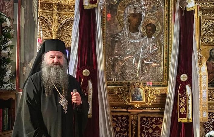 Icoana Maicii Domnului Prodromița cinstită la ea acasă. Arhim. Ciprian Grădinaru prezent la hram
