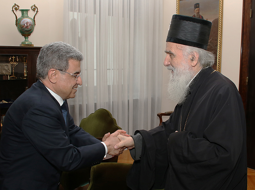 Serbian Patriarch receives Syrian diplomate