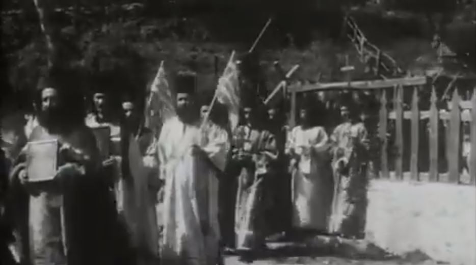 В Сети опубликовали уникальные видеозаписи, снятые на Святой Горе 100 лет назад (видео)