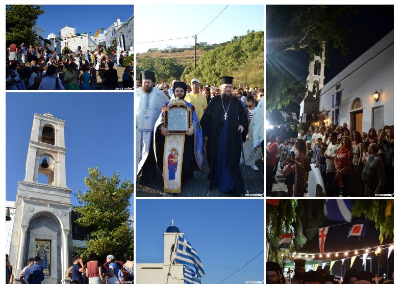 ΣΤΙΓΜΙΟΤΥΠΑ: Η μεταφορά της Μεγαλόχαρης της Τήνου