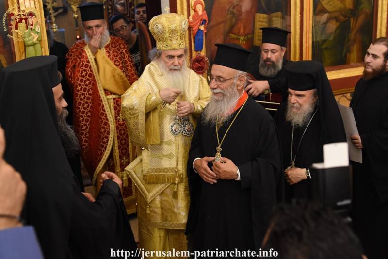 Ο Πατρ. Ιεροσολύμων ευλόγησε το Ιωβηλαίο του π. Γεωργίου Αουάδ