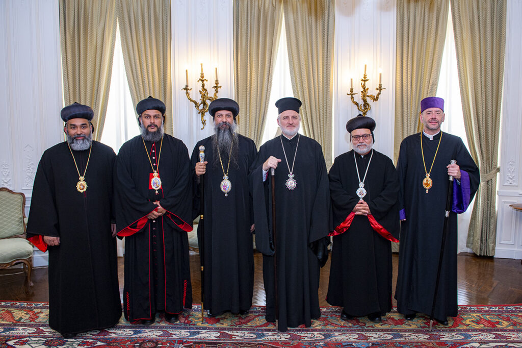 A Delegation from the Standing Conference of Oriental Orthodox Churches (SCOOCH) Visits Archbishop Elpidophoros