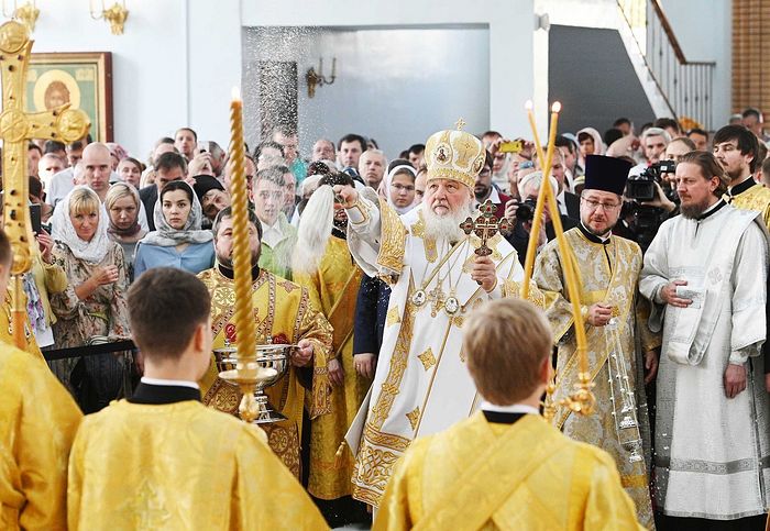 СВЯТЕЙШИЙ ПАТРИАРХ КИРИЛЛ СОВЕРШИЛ ВЕЛИКОЕ ОСВЯЩЕНИЕ ХРАМА ДЕРЖАВНОЙ ИКОНЫ БОЖИЕЙ МАТЕРИ В ЧЕРТАНОВЕ