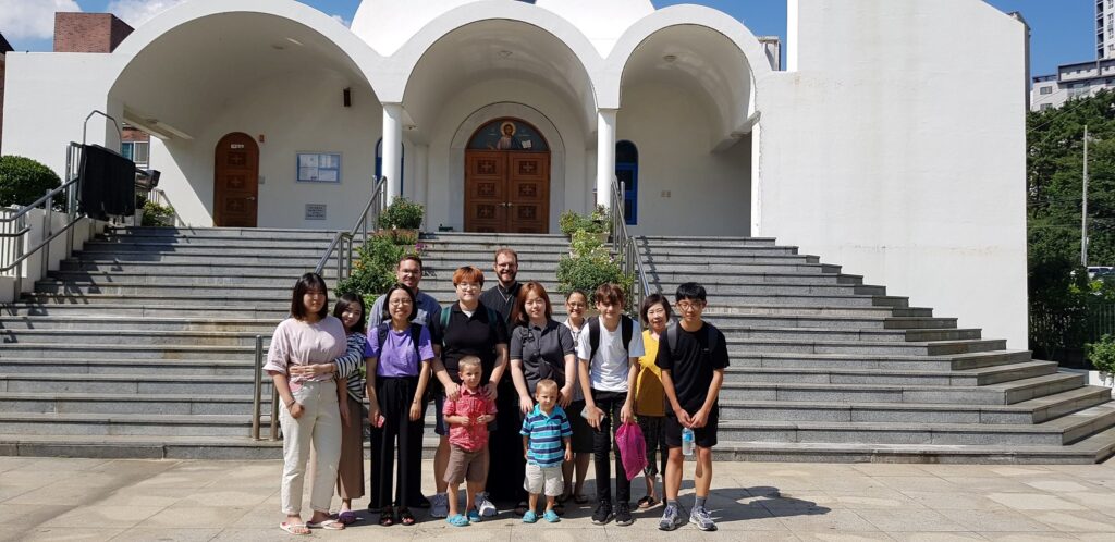 Post camp meeting in St. Dionysios, Ulsan, Korea
