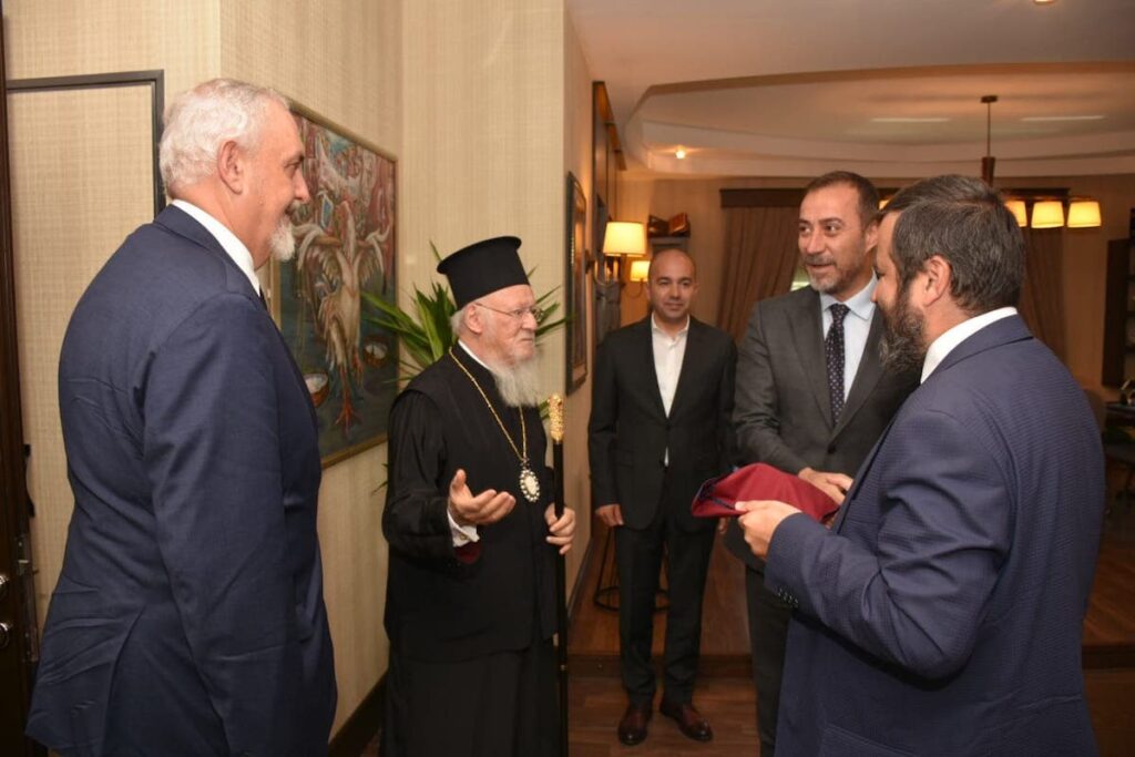 Επίσκεψη Οικ. Πατριάρχου Βαρθολομαίου στον νέο Δήμαρχο Σηλυβρίας