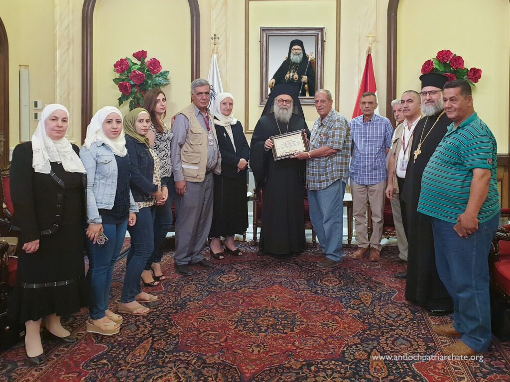 زار الدار البطريركية في دمشق وفد من فعاليات المجتمع المدني والمستفيدين من محافظة دير الزور