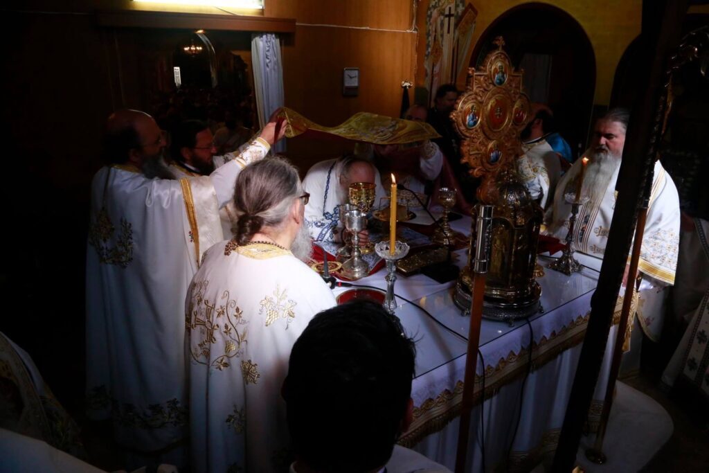 Thousands of worshippers attend Afterfeast of the Dormition at the Panaghia Faneromeni Cathedral in Nea Michaniona