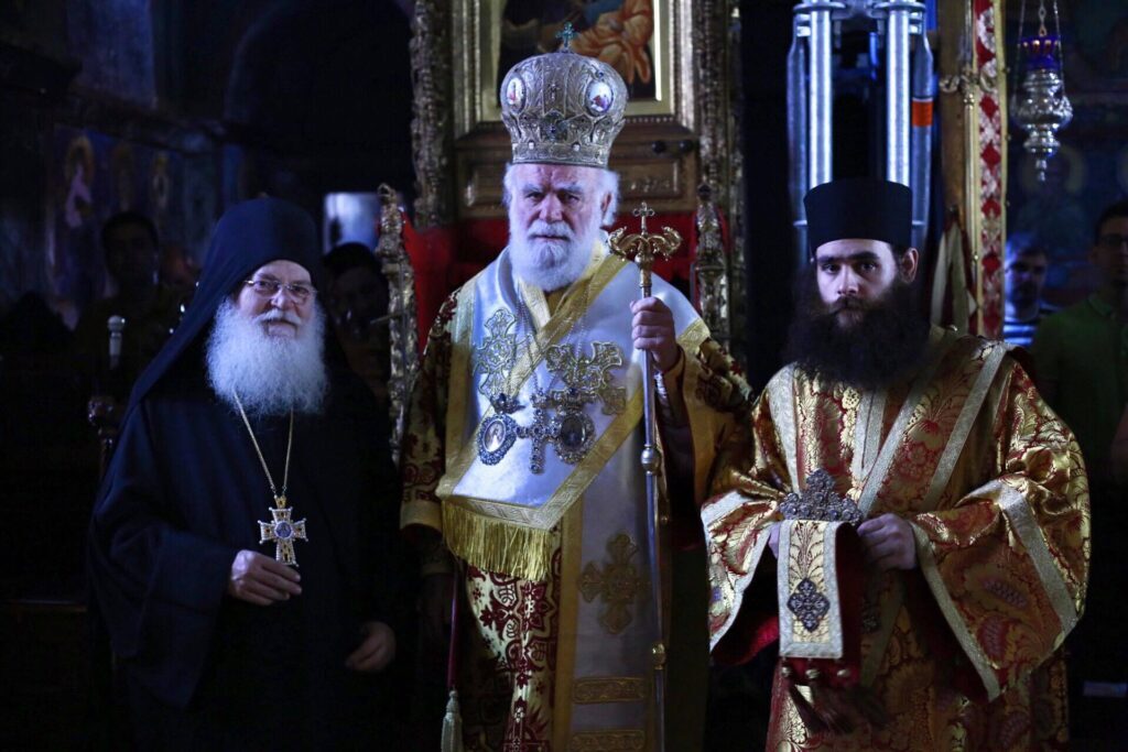 Great Feast Day of the Dormition of the Theotokos celebrated with Byzantine splendor on Mt. Athos