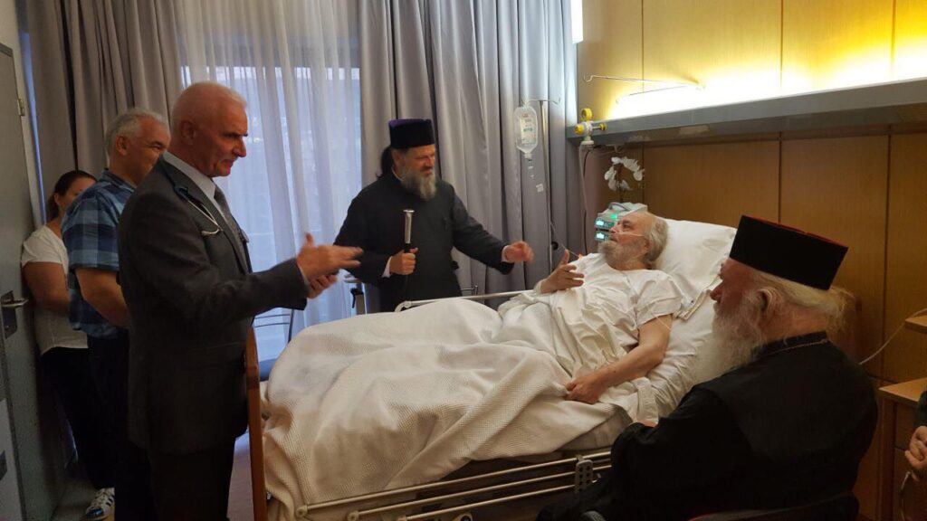 Ο Αρχιεπίσκοπος επισκέφθηκε τον Πατριάρχη πρώην Ιεροσολύμων