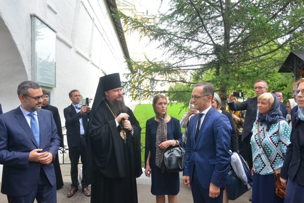 Министр иностранных дел Германии посетил Новоспасский монастырь в Москве