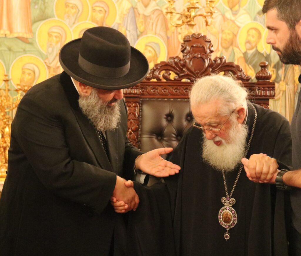 სრულიად საქართველოს კათოლიკოს-პატრიარქი მსოფლიოს ქართველ ებრაელთა მთავარ რაბინს შეხვდა