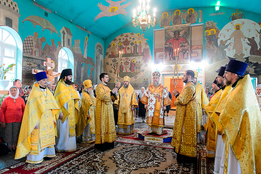 Митрополит Астанайский и Казахстанский Александр совершил Литургию в Булаево – втором кафедральном городе Северного Казахстана