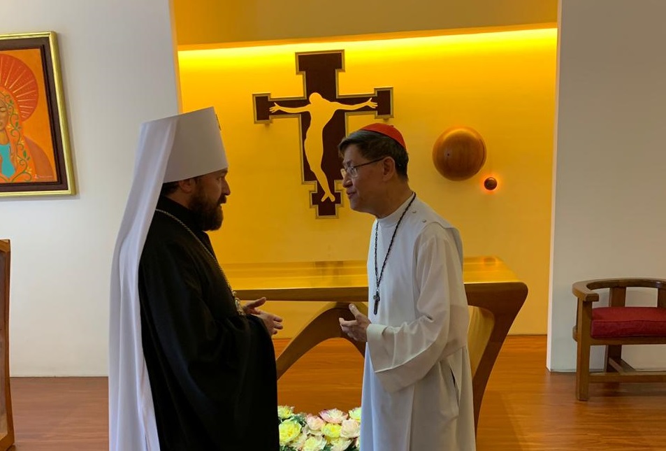 Состоялась встреча председателя ОВЦС с Архиепископом Манилы кардиналом Тагле