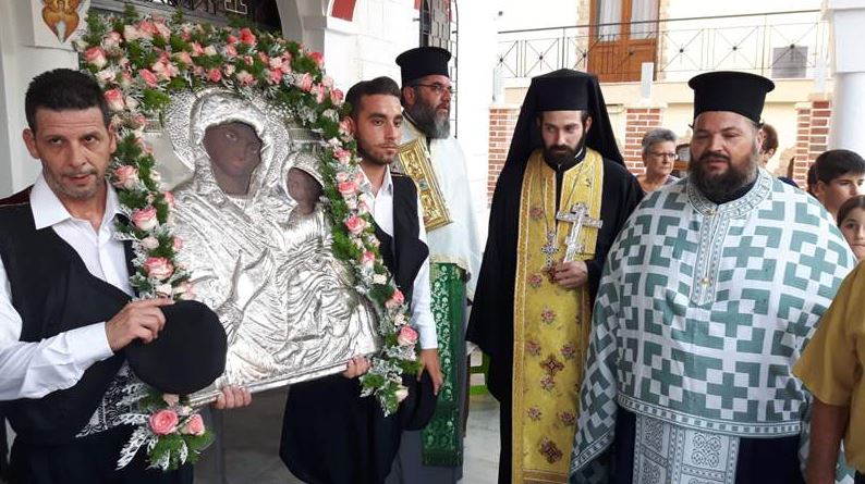 Λαμπρή υποδοχή της Παναγίας «Φανερωμένης» στην Αμάρυνθο