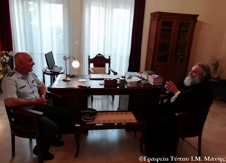 Επίσκεψη του νέου Αστυνομικού Διευθυντού Λακωνίας στον Μητρ. Μάνης