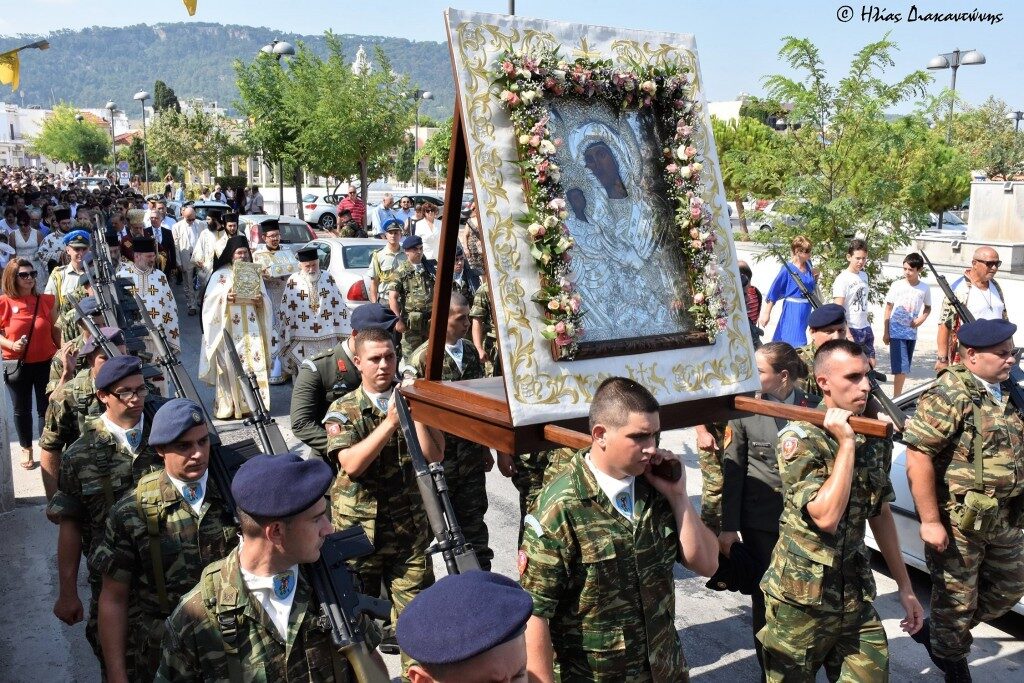 H Eoρτή της Κοιμήσεως της Θεοτόκου στη Ρόδο