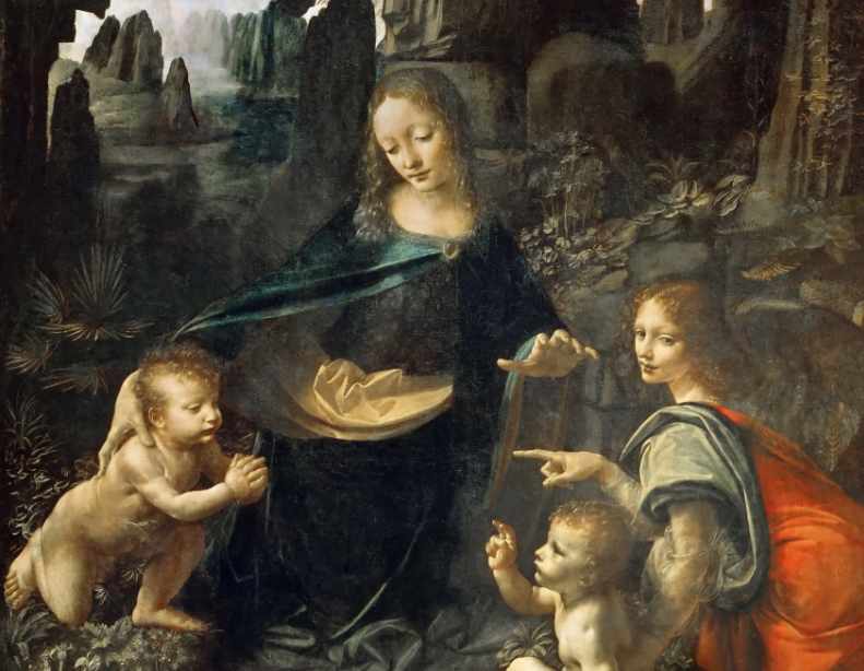 Ανακαλύφθηκαν άγνωστα σκίτσα κάτω από την “Παναγία των Βράχων”