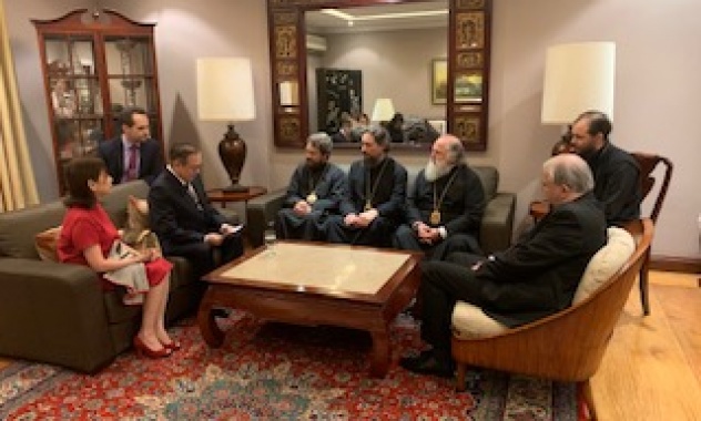 Συνάντηση Μητρ. Ιλαρίων με τον ΥΠΕΞ Φιλιππίνων