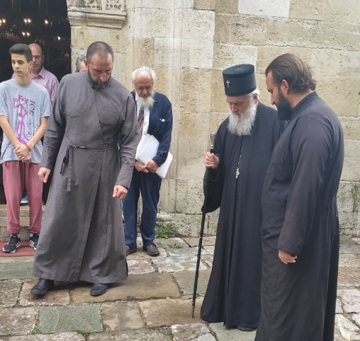Патријарх Иринеј обишао радове код храма на Топчидеру