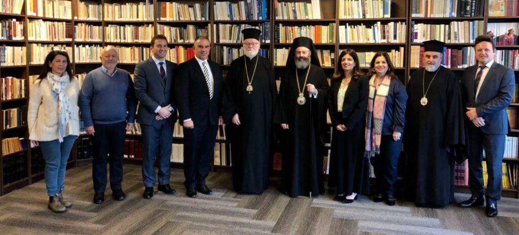 Archbishop Makarios of Australia visits Greek community of Melbourne and Greek Australian newspaper