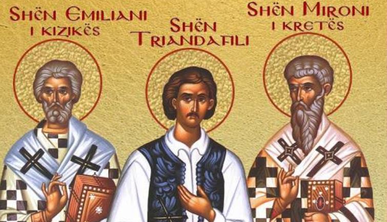 Shenjtori i ditës: Omologjet Emiliani i Kizikës. Mironi i Kretës. Dëshmor i ri Triandafili.