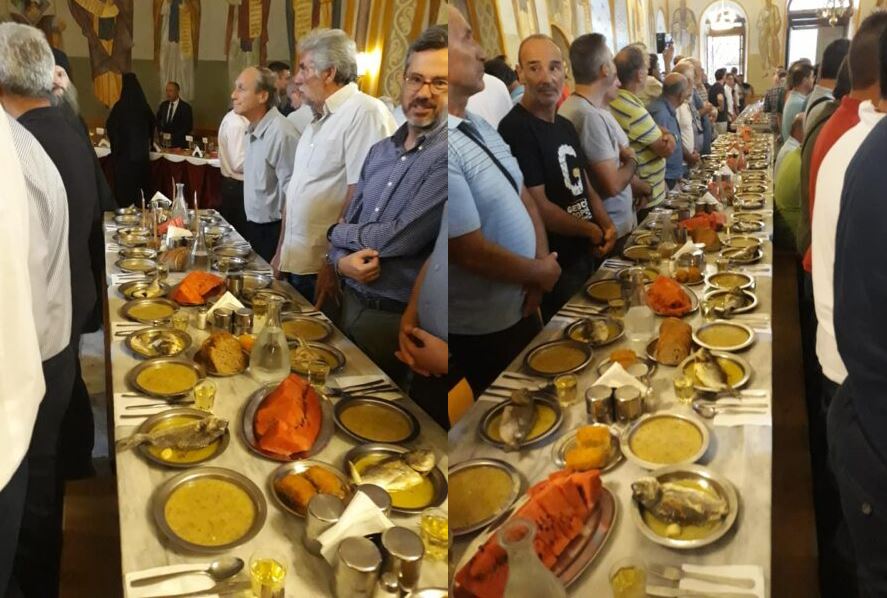 Η πανηγυρική Τράπεζα στην Ι.Μ. Ιβήρων